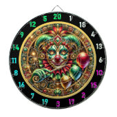 Grappig Rainbow Clown Dartbord met Ballonnen (Voorkant)