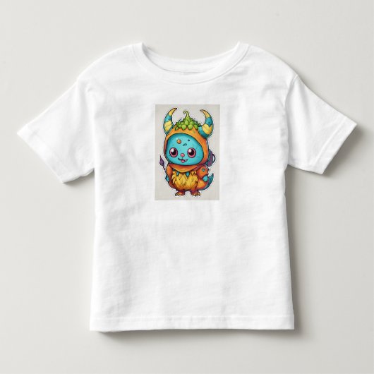 Grappig Rainbow Dragon T-shirt ontwerp. (Voorkant)