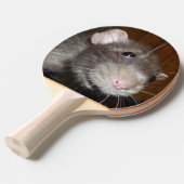 Grappig rattengezicht / spiraal ping pong paddle tafeltennisbatje (Voorkant Gekanteld)