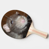 Grappig rattengezicht / spiraal ping pong paddle tafeltennisbatje (Zijkant)