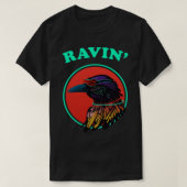 Grappig Raven Wingspan Birding T-shirt (Design voorkant)