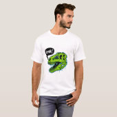 Grappig RAWR T-Rex Dinosaur T-Shirt - Levendig Gro (Voorkant volledig)