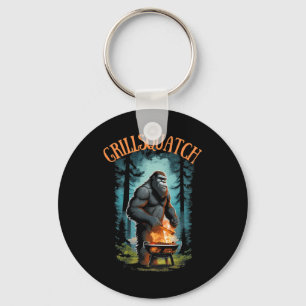 Grappig Rbecue Griller Shirt - Bigfoot Grillen Sas Sleutelhanger