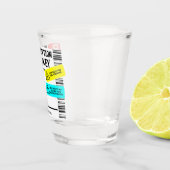 Grappig recept whiskey aangepaste waarschuwing  shot glas (Rechts)