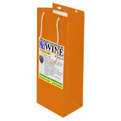 Grappig recept wijn cadeautas (Voorkant Gekanteld)