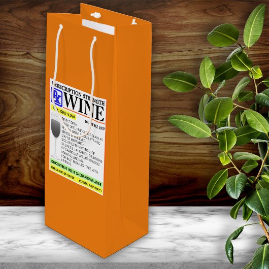 Grappig recept wijn cadeautas