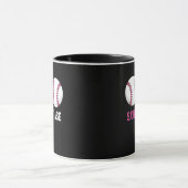 Grappig Red 2e Honk Baseball Borstkanker Mok (Midden)