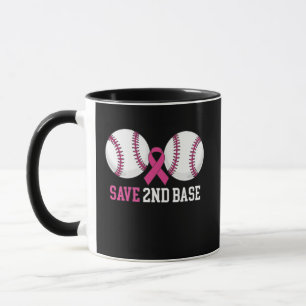 Grappig Red 2e Honk Baseball Borstkanker Mok