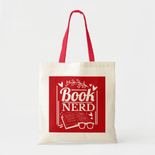 Grappig Red Book Nerd Quote Book Lover Tote Bag