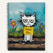 Grappig Redneck Cat Sarcastisch Motivatie Dagboek Notitieboek (Voorkant)