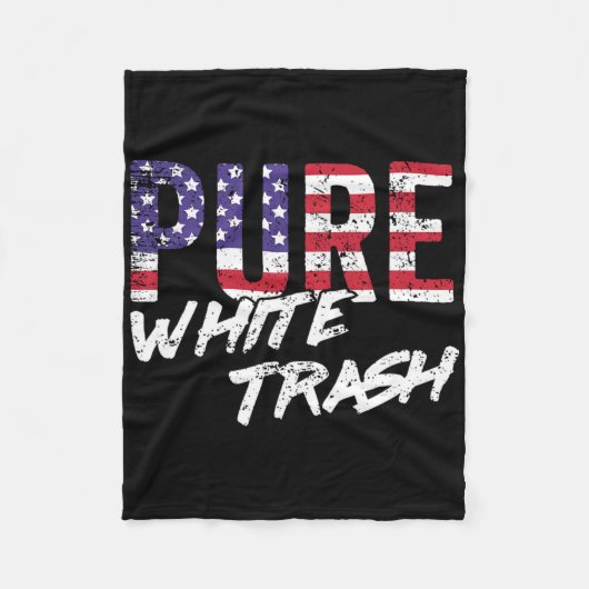 Grappig Redneck T-shirt Fleece Deken (Voorkant)