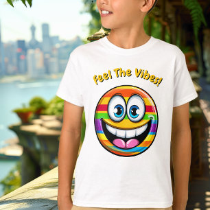 Grappig Regenboog Emoji Kinderen T-Shirt