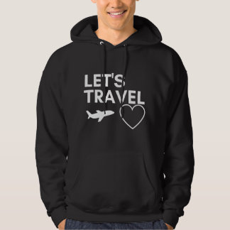 Grappig Reis Geschenk Laat Reizen Citaat Cute Vlie Hoodie