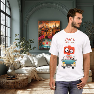 Grappig Reis Skelet   Kan niet. Heb reis.   Reizen T-shirt