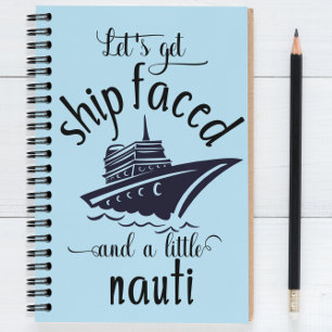 Grappig reisjournaal voor cruisevakanties notitieboek