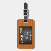 Grappig reizen van bagage bagagelabel (Voorkant verticaal)