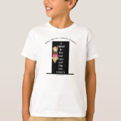 Grappig rekenkundig ijsje zwart Pet T-shirt (Voorkant)