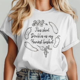 Grappig Relatable Garden Humor Veggie Harvest Dood T-shirt