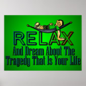 Grappig: Relax en Dream Poster (Voorkant)