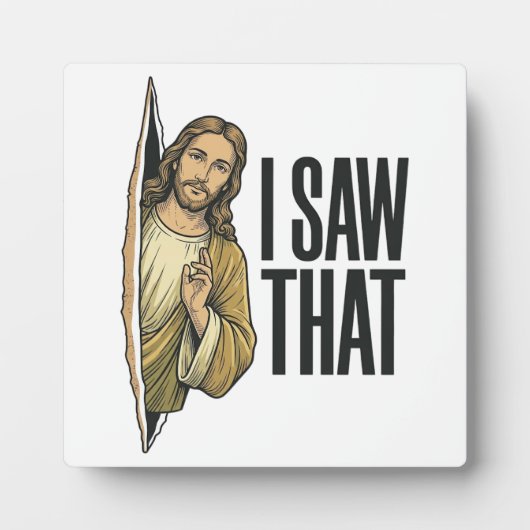 Grappig Religieus Ik Zag Dat Vintage Fotoplaat (Voorkant)