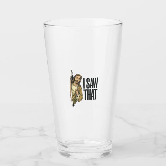 Grappig Religieus Ik Zag Dat Vintage Glas (Voorkant)
