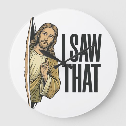 Grappig Religieus Ik Zag Dat Vintage Grote Klok (Voorkant)