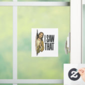 Grappig Religieus Ik Zag Dat Vintage Raamsticker (Huis)
