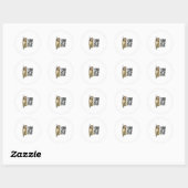 Grappig Religieus Ik Zag Dat Vintage Ronde Sticker (Vel)
