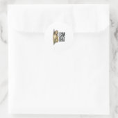 Grappig Religieus Ik Zag Dat Vintage Ronde Sticker (Tas)