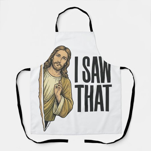 Grappig Religieus Ik Zag Dat Vintage Schort (Voorkant)