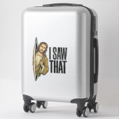 Grappig Religieus Ik Zag Dat Vintage Sticker (Koffer)