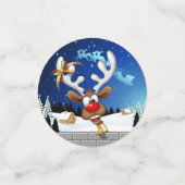 Grappig rendier dat gluurd Kerstmeme Confetti (Kleine voorkant)