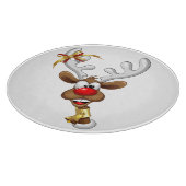 Grappig rendier dat gluurd Kerstmeme Snijplank (Hoek)