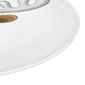 Grappig rendier dat gluurd Kerstmeme Snijplank (Hoek)