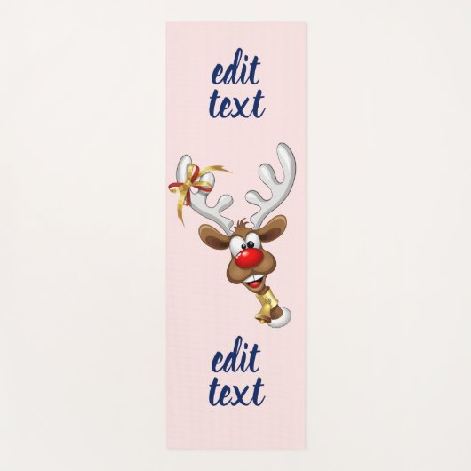 Grappig rendier dat gluurd Kerstmeme Yogamat (Voorkant)