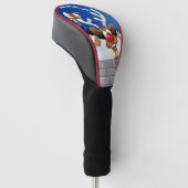 Grappig rendier glurend Kerstmeme Golfheadcover (Schuin)