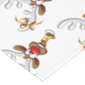 Grappig rendier glurend Kerstmeme Tafelkleed (Gekanteld)