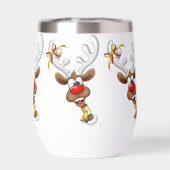 Grappig rendier gluurt Kerstmis meme (Achterkant)