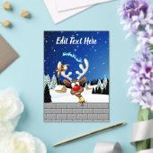 Grappig rendier gluurt Kerstmis meme Acryl Uitnodigingen (Insitu (Huwelijk))