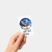 Grappig rendier gluurt Kerstmis meme Badge (Handheld)