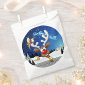Grappig rendier gluurt Kerstmis meme Bedankzakje (Geknipt)