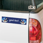 Grappig rendier gluurt Kerstmis meme Bumpersticker (Op Truck)