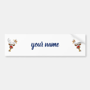Grappig rendier gluurt Kerstmis meme Bumpersticker