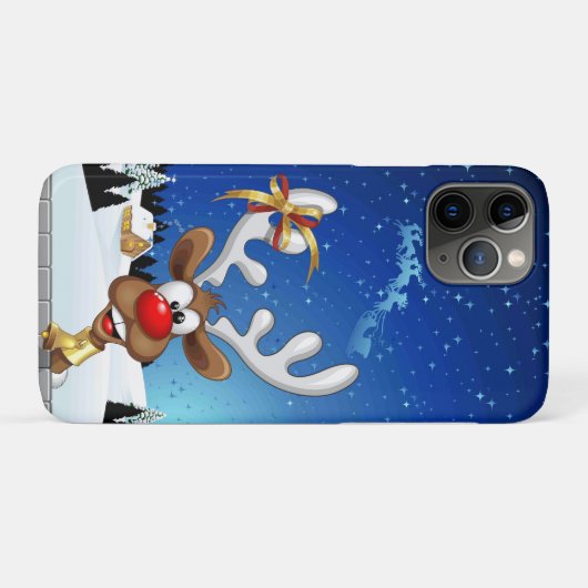 Grappig rendier gluurt Kerstmis meme Case-Mate iPhone Case (Achterkant (horizontaal))