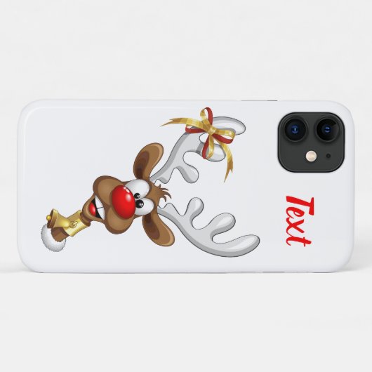 Grappig rendier gluurt Kerstmis meme Case-Mate iPhone Case (Achterkant (horizontaal))