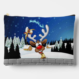 Grappig rendier gluurt Kerstmis meme Etui