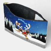 Grappig rendier gluurt Kerstmis meme Etui (Open)