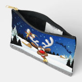 Grappig rendier gluurt Kerstmis meme Etui (Open)