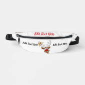 Grappig rendier gluurt Kerstmis meme Heuptasje (Voorkant)