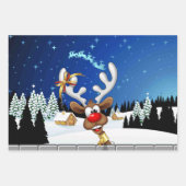 Grappig rendier gluurt Kerstmis meme Inpakpapier Vel (Voorkant 3)